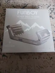 NEW! FUNBOY Giant Inflatable Luxury SILVER BELL SLEIGH Snow Sled NEW