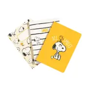 Grupo Erik Pack of 3 Peanuts Snoopy Notebooks A6 - Notebook Small A6-1 Notebook