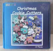 Boxed Set--Christmas Metal Cookie Cutters with Plastic Grips / Blissun