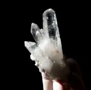 126g Natural Clear Rock Quartz Crystal Cluster many Terminated Points real pics