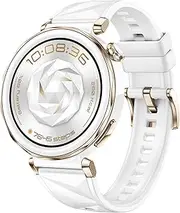 HUAWEI Watch GT 5 Pro 42 mm Smartwatch, Sharp-Edged Design, up to 7 Days Battery Life, Pro-Level Sports Watch, Health Tracking, Compatible with iOS and Android, White Fluroelastomer