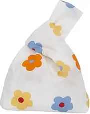 [OATIPHO] Classic Floral Design Wrist Bag Cotton Wallet Coin Purse Suitable for Daily Life
