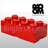 丹麥 Room Copenhagen 樂高 LEGO® 8凸收納盒-紅色(40040630)