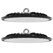 2 Pack 200W UFO LED High Bay Light, High Bay LED Shop Light Fixture 3000-6500...