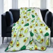Avocado Throw Blanket, Super Soft Lightweight Flannel Fleece Blankets for Bed...