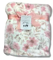 BLANKET PLUSH - DUCK DUCK GOOSE GIRLS 253 - CLOUD BROWN - BABY TODDLER CRIB BED