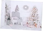 Angoily Christmas Prop Photography Backdrop Festive Background Cloth for Holiday Themed Photo Shoots for Xmas Parties and Indoor Decorations