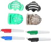 Anneome 1 Set Golfs Drawing Line Tool Golfs Line Marker with Color Pens Clamp for Outdoor Use