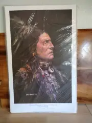 Barry Barnett 1997 "Friend of Champlain"/Iroquois/study #1 signed printer proof