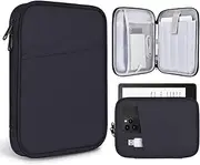 6-7 Inch E-Reader Tablet Carrying Sleeve for 7" Amazon Fire 7/Kindle Oasis,6.8" Kindle Paperwhite 11th 2021, 6" Kindle Paperwhite/Kindle 2022, Kobo Clara 2E/Libra 2 eReader Protective Bag Case(Black)