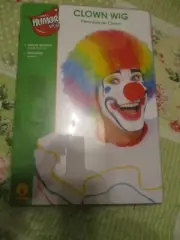 NEW Rubie's Humor Wigs Deluxe Quality Rainbow Clown Wig Costume Halloween Party