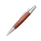 Faber-Castell e-motion Wood & Polished Chrome Brown Ballpoint Pen