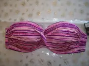 VICTORIA'S SECRET MULTI COLOR RIO PUSH UP TWIST BANDEAU BIKINI TOP NWT