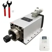 ER20 Square Air-cooling Spindle Motor Include Inverter Fast Speed 220V 3.5KW