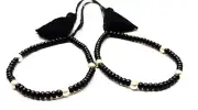 925 Sterling Silver Handmade Thread Nazariya Adjustable Size For 2 Years Kids