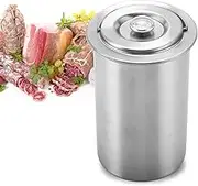 RoseFlower Press Ham Maker, Ham Maker Meat Press Tool Stainless Steel Meat Press with Thermometer for Making Homemade Deli Meat, Size: 10 * 10 * 18cm