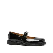 [Kenzo] Kenzo Smile Buckle Patent Loafers 38 IT BLACK