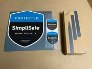 NEW SimpliSafe Home Security Yard Sign, Stake and Stickers