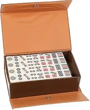Mahjong Tiles Chinese Mahjong Set Portable Mini Mahjong Set Board Game Mahjong Travel Mini Mahjong Set Friend Family Party Playing Supplies Chinese Mahjong