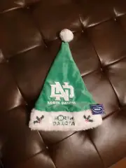 new with tags - GREEN SANTA HAT NORTH DAKOTA - Nothing Else like it on ebay