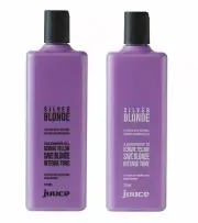 Juuce Silver Blonde Shampoo and Conditioner 375ml Duo Intense Toning