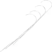 Homoyoyo Big Eye Curved Beading Needles Set of 4-95cm Flexible Metal Needles for Easy Bead Threading - for Jewelry Making and Craft Projects