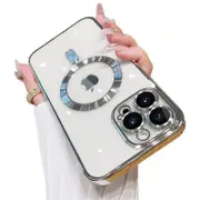 MEZON Apple iPhone 15 Pro (6.1") Luxury MagSafe Compatible Case - Silver