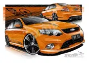 FPV FG GS FG GS SUNBURST A2 FRAMED PRINT (FV249)