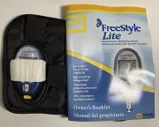 Freestyle Lite Glucose Monitor Meter w/case