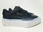 Adidas Hypersleek W 'Core Black' leather women New (6US) NMD iniki stan gazelle