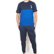 Tottenham Hotspur FC Tottenham Hotspur Mens Pyjamas Long Premium Set OFFICIAL Football Gift Navy Blue Medium