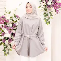 在飛比找蝦皮購物優惠-Za 上衣束腰上衣長袖純色 Eid Events Tunic