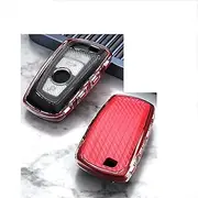 FLJKCT Carbon Style TPU Car Key Case Key Cover,for BMW 520 525 f30 f10 F18 118i 320i 1 3 5 7Series X3 X4 M3 M4 M5 E34 E90 E60 E36