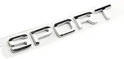 NPZPTFVFNR 3D Car Rear Trunk Emblem Badge Logo Sticker Sport Emblem Fit for Land Rover Discovery Range Rover Evoque Sport HSE SE V8 Accessories(Chrome Silver)