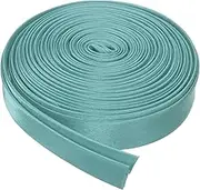 uxcell Double Fold Bias Tape for Sewing 4/5 Inch x 5.5 Yards Satin Pre-fold Continuous Binding Tape for Seaming Quilting Hemming Binding DIY Crafts, Gray Green