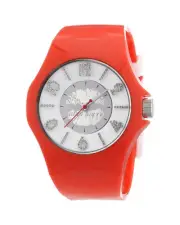 Miss Sixty Kiss Watch Orange Silicone Women Red Watches