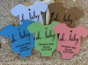 10 Gift Tags Bomboniere Baby Shower Favour Bomboniere Personalised Oh Baby