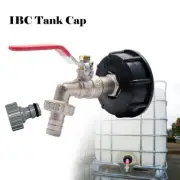 IBC Adapter S60X6 Tank Cap with Brass Tap & 1/2" Hose Fitting Oil Fuel Water