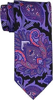 [Italo Ferretti] Satin Multicolor Paisley Tie, Multicolor