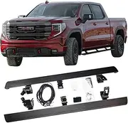 MOMOAU Automatic Electric Power Side Step Running Board Compatible with 2019-2025 GMC Sierra 1500 Double Cab/HD-Double Cab