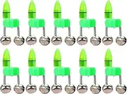 10Pcs Fishing Rod Bite Alarm with Twin Bells Fishing Bite Alarm Indicator Fishing Bait Alert Fishing Bait Indicator for Night Fishing