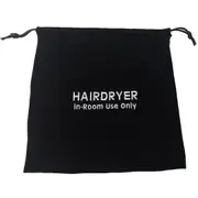 Dolphy Velvet Hair Dryer Bag - Drawstring Travel Pouch for Hair Tools, 33x34 cm, Embroidered & Soft Protective Storage for Dryer, Makeup & Essentials