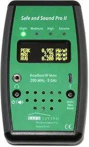 Safe Living Technologies' Safe and Sound Pro II 5G Ready Radio Frequency Meter 200MHz - 8GHz