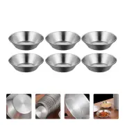 6 Pcs Stainless Steel Egg Tart Mold Non- Stick Pan Oven Trays for Deviled Eggs