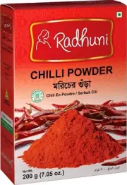 Radhuni Red Chilli (Morich) Powder 200gm- 2 Pack (400gm/14oz)