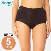 Sloggi Originals Maxi Briefs Womens Ladies Underwear Undies Panties Bulk Black