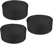 [FOMIYES] 3Pcs Breathable Chef Hats for Restaurants and Catering Adjustable Cloth Chef Caps Comfortable Unisex Cooking Headwear for Chefs Food and Cafes Black