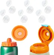 10-Pack Replacement Valves for Gatorade Bottles, Silicone Valve for GX 30oz & Squeeze 32oz Bottles, Leak-Proof BPA-Free