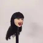 1/6 Scale Female Tusk Head Sculpture With Bangs For 12" Action Figure Body