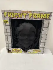 Vintage Fright Frame Animated Black Skull New In Box Tested Works